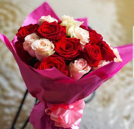 2 Doz Mix Roses Same Day Fresh Flowers and Bouquets Delivery in Lagos? – rosetygardens